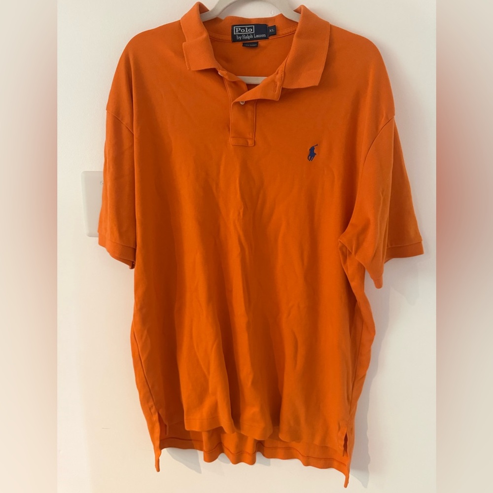 Ralph Lauren Bright Orange Polo Shirt - Picture 1 of 4